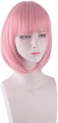 LINLINCD-Wig Anime Cosplay Perücke for Fasching Nachtleben CluI Party Dress Up Perücke Cosplay Perücke Princess Link Re:Dive Kusano Yui Princess Pink