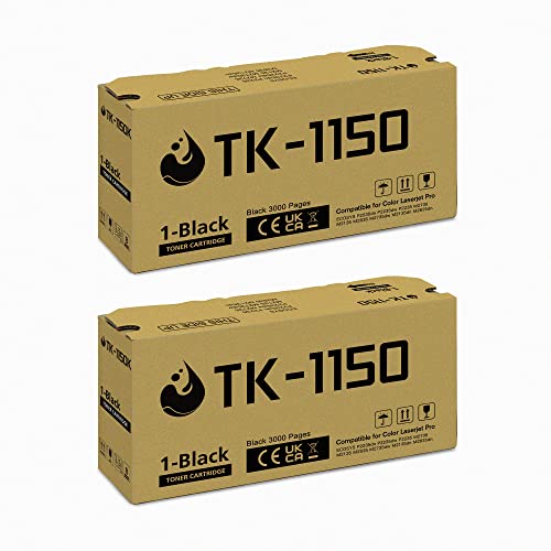 TK-1150 für Kyocera Toner TK1150 für Kyocera ECOSYS M2135dn M2635dn M2635dnw M2735dw Kyocera ECOSYS P2200 P2235d P2235dn P2235dw P2235 Series Drucker (2-Schwarz)