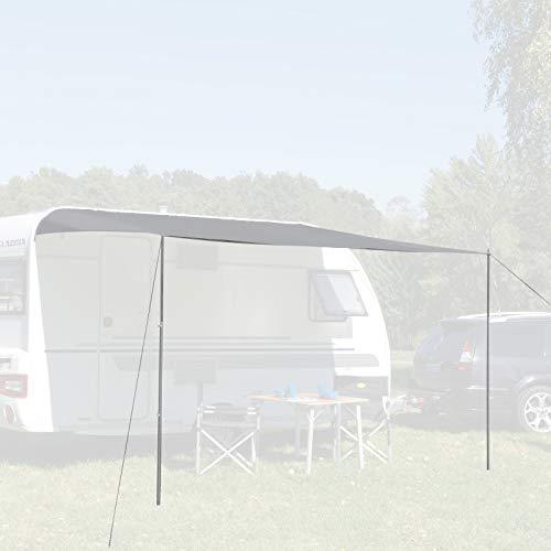 Reimo Tent Technology Sonnendach und Seitenwand in einem Como 8 grau 700 x 240cm