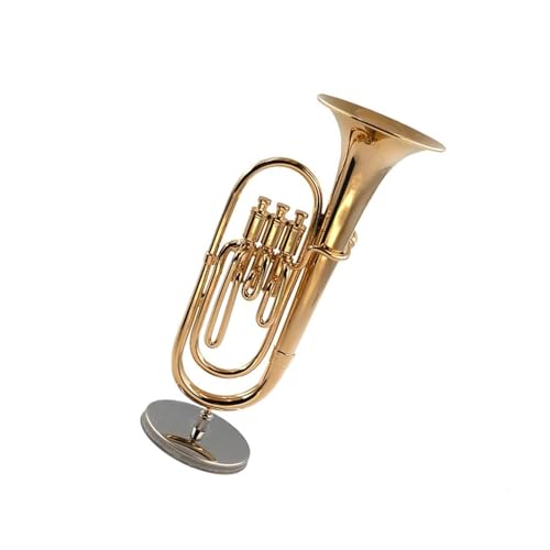 1 Stück Miniatur-Kupfer-Bariton-Modell Mit Unterstützung Für Mini-Tuba-Musikinstrument Musikinstrumente Miniatur (Size : 5.2cm)