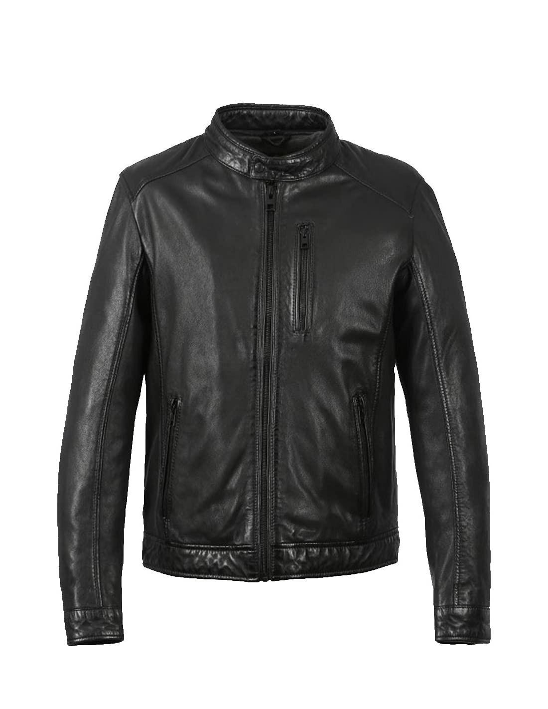 Oakwood Herren Agent Lederjacke, Noir, 3XL