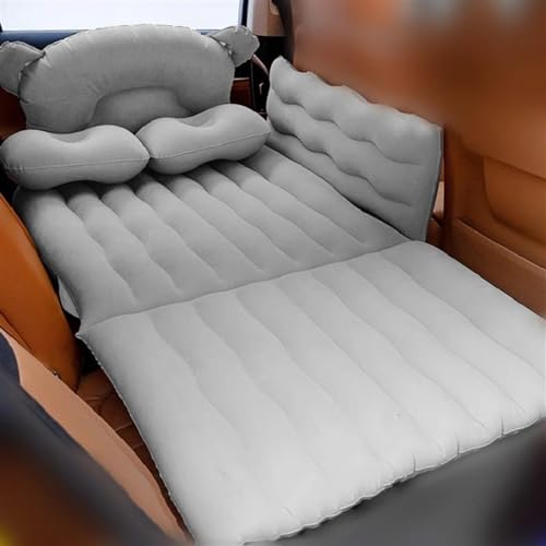 GLILAR Auto Luftmatratze Faltbare Luftmatratze Rückenlehne Für Sitz Aufblasbare Schlafbetten Outdoor Kissen Camping Aufblasbares Sofa Auto Reisebett Luftmatratze Autozubehör(Gray)