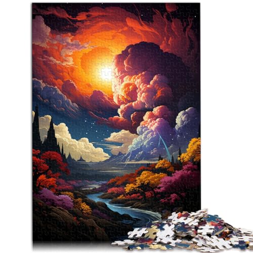 Puzzle mit 1000 Teilen für Erwachsene mit einer wunderschönen Fantasielandschaft. Das Holzpuzzle eignet ganze Familie und die 1000 Teile (50 x 75 cm)