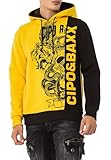 Cipo & Baxx Herren Hoodie Kapuzensweat Sweater Pullover CL541 Yellow L