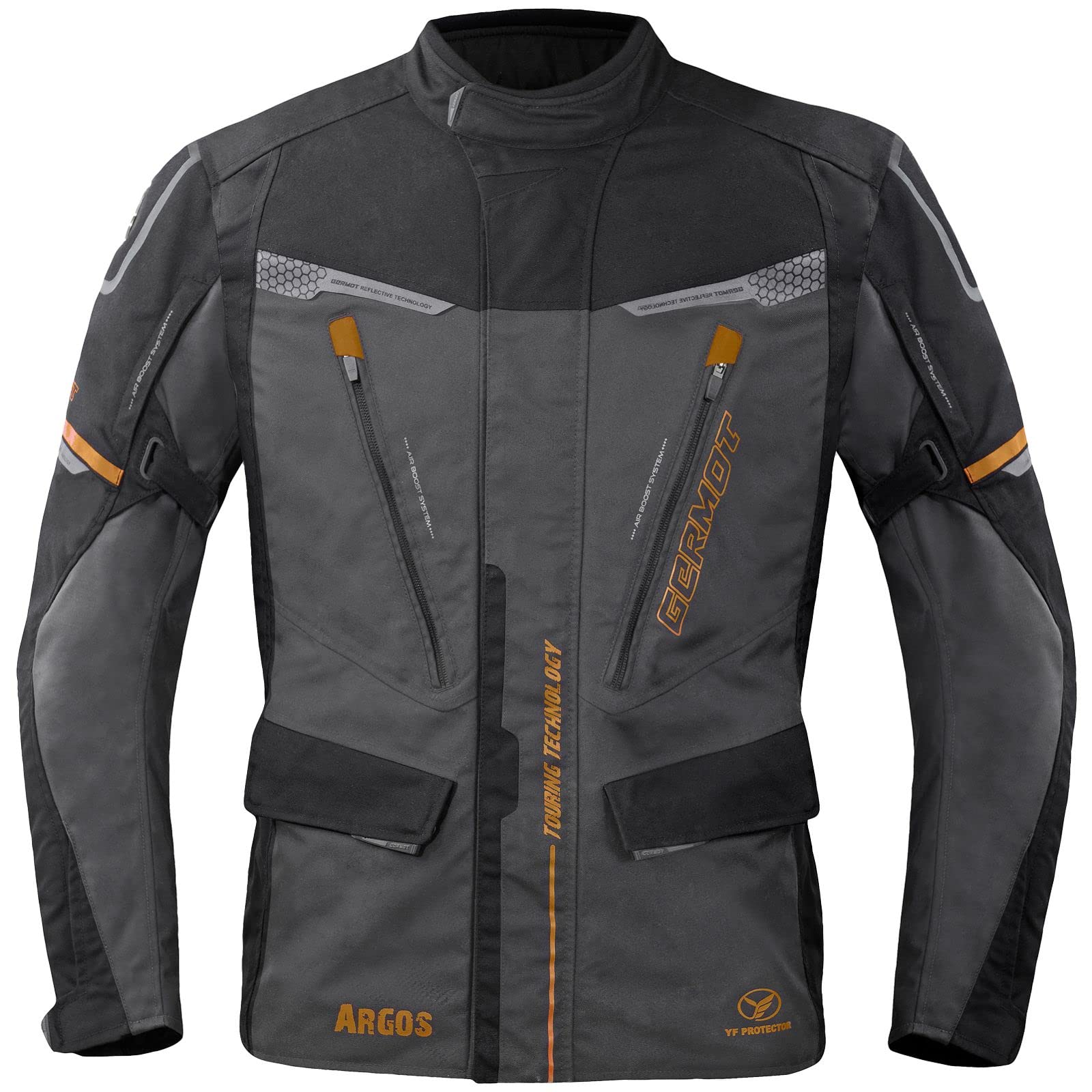 Germot Argos Motorradjacke Herren (anthrazit/schwarz/bronze), XL