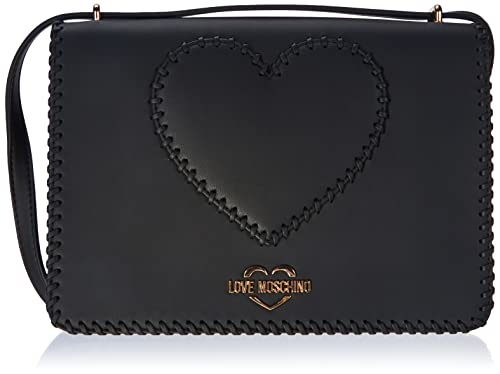 Love Moschino Damen BORSA A SPALLA Umhängetasche, Nero