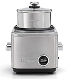 Cuisinart CRC800E Reiskocher (700 watt, für 12 Portionen, 1 Liter) metallic