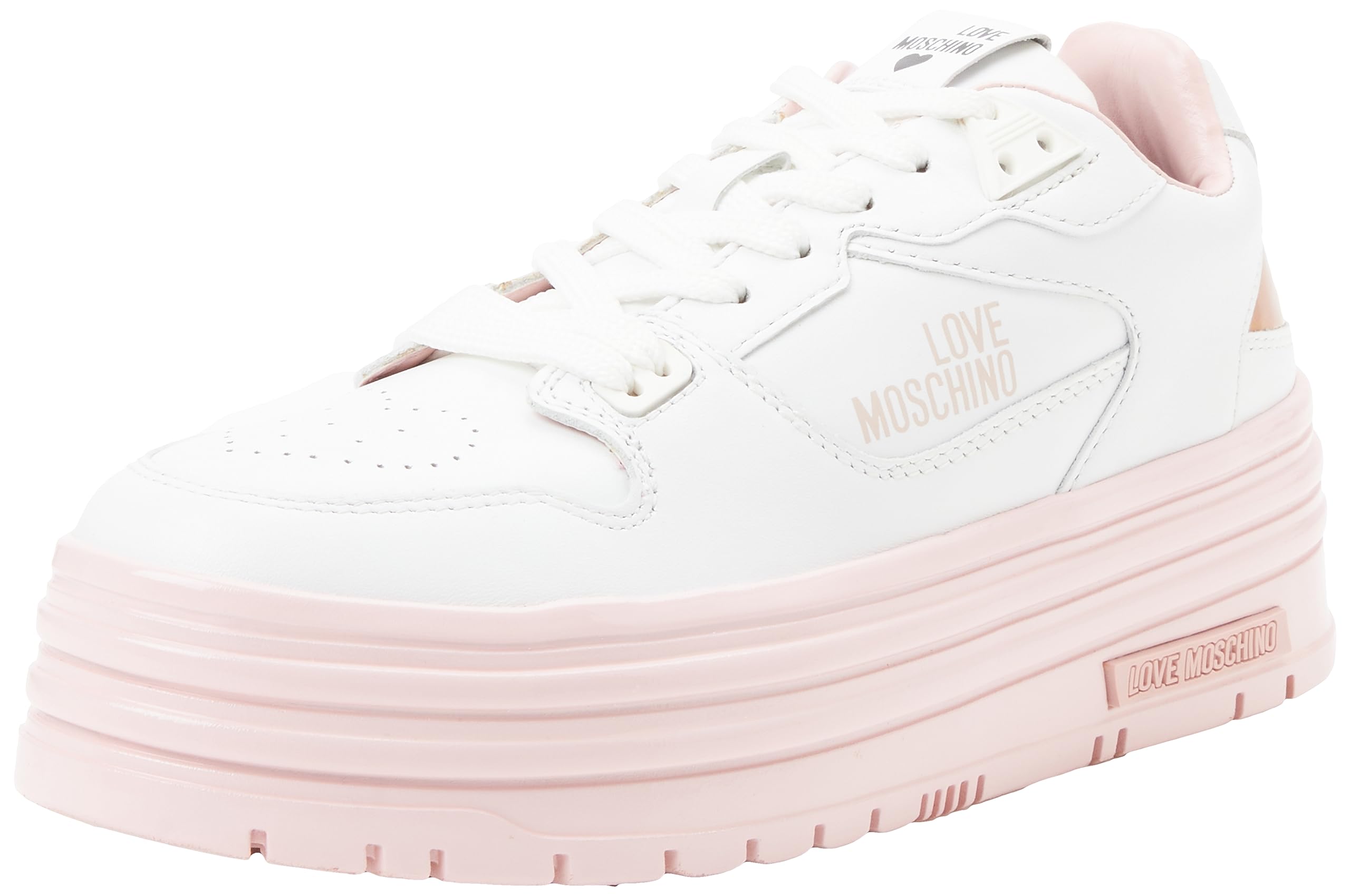 Love Moschino Damen Ja15436g1h Sneaker, Weiß, 40 EU