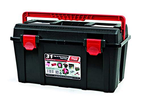 TAYG TOOLBOX Werkzeugkasten aus Kunststoff Nr.31 Sortimentkoffer Nr. 31 mit Einlage und Box 445 x 235 x 230 mm