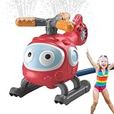 Lambo Hubschrauber-Wassersprinkler, Cartoon-Spritzsprinkler | Wassersprinkler-Helikopter-Spielzeug - 45 Grad drehbares Hinterhof-Wasserspielzeug, Wasserdruck-Lift-Sprinkler, und