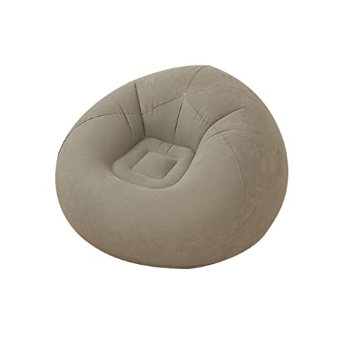 KLLJHB Lazy Aufblasbares Sofa, großer kugelförmiger Sofasessel, tragbarer Liegesitz, Sitztasche, Familien-Wohnzimmermöbel (D wie abgebildet)