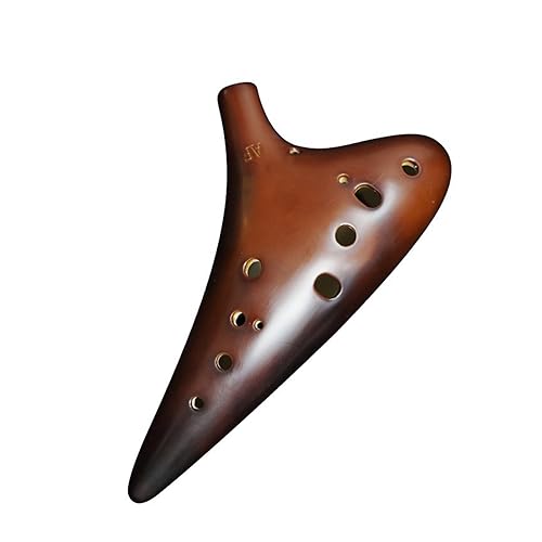 Ocarina-Instrument, 12 Löcher, AF-Alt-F-Taste, Zwölf Löcher, Großer Lack, Geräuchert, XUN, Professionelle Leistungsqualität