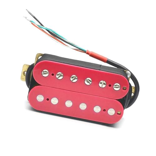 E-Gitarre Pickup Coil Spliting Pickup Humbucker Dual Coil Pickup 4 Leiter Kabel N-7,5K/B-15K Ausgang Rosa e gitarren tonabnehmer (Color : Neck Pickup)