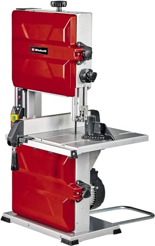 Einhell Bandsäge TC-SB 245 L (400W, max. Sägebandgeschwindigkeit 726m/min, 245 mm Durchlassbreite, max. Schnitthöhe 101 mm, neigbarer Sägetisch, Parallel- und Winkelanschlag, Absauganschluss)