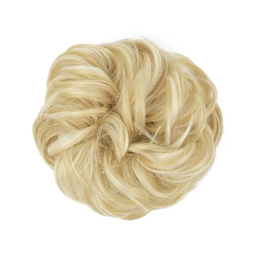 Haarteile Haarknoten Unordentlicher synthetischer Haarknoten for den täglichen Gebrauch, Chignon-Scrunchies, gefälschtes Haarband, Zopf, elastisches Haarteil, Schwanz for Frauen H9 Brötchen Haare(86H6