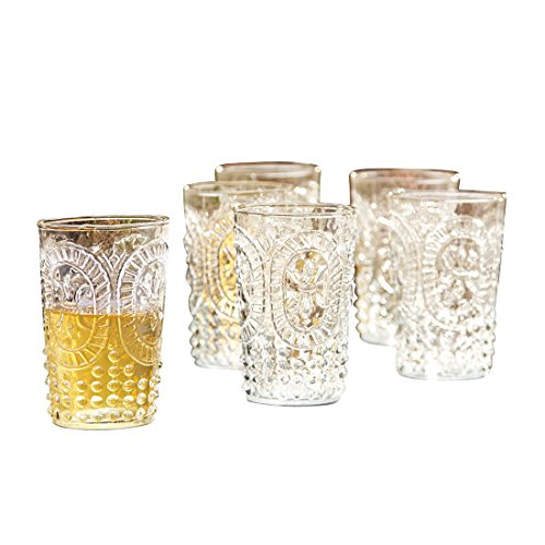 LOBERON® Gläser 6er Set Fleury, Glas, H/Ø ca. 11/7 cm, klar