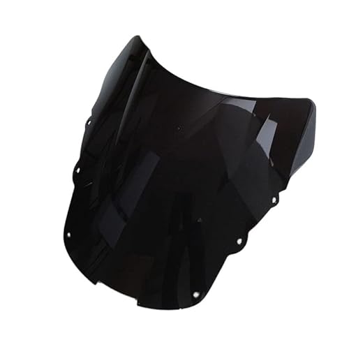 NONROT Cherk Hochwertiges Motorrad Schwarz ABS Windschutzscheibe Windschutzscheibe Doppelblase for H-on-da for CBR1100XX for CBR 1100 XX 1996-2007 98 99