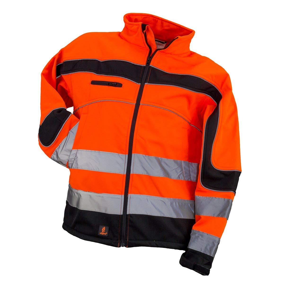 KG Urgent Softshelljacke Arbeitsjacke NEON ORANGE Softshell Wasserdicht Herrenjacke Berufsjacke Winterjacke (XL)