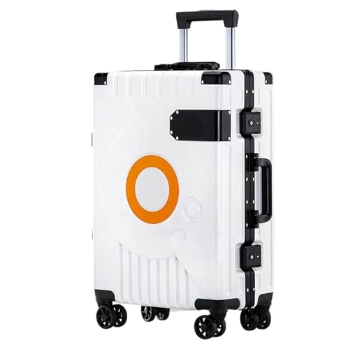 RUVOO Koffer Trolley Reisekoffer Hartschalengepäck Mit TSA-Schloss, Drehbarer Aluminiumrahmen, Trolley-Koffer, Universalrad Koffer Gepäck Rollkoffer (Color : E, Size : 20 inch)