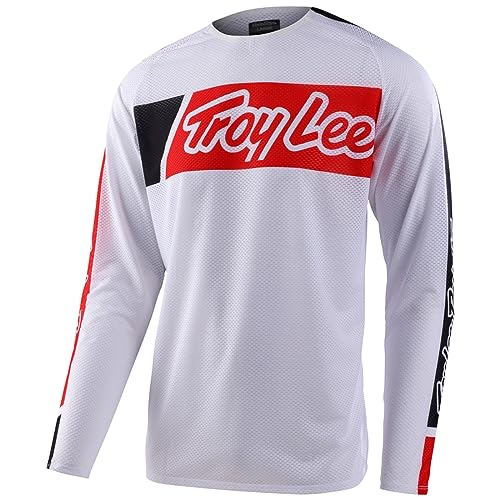 Troy Lee Designs Herren Motocross-Trikot, Bianco,