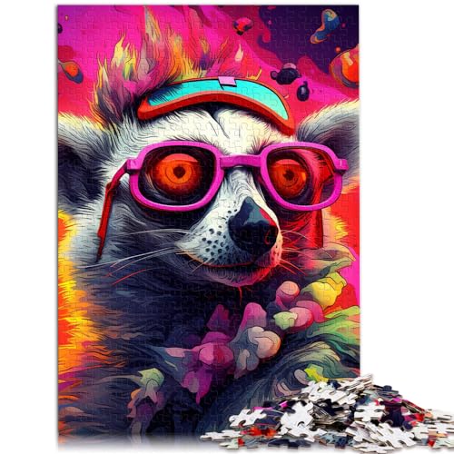 Puzzlespiel, farbenfroher Kunst-Koala, 1000 Teile, Puzzle für Erwachsene, Geschenke, Holzpuzzle, dekomprimierendes geistiges Lernspielzeug, 1000 Teile (50 x 75 cm)