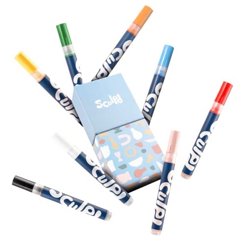 Sculpd Acrylic Paint Pens - 8 Packs - Favourites