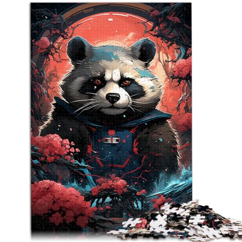 Puzzles für farbenfrohe Pandas, 1000 Teile für Erwachsene, aus Holz, schwierige Puzzles für Frauen und Männer, 1000 Teile (50 x 75 cm)