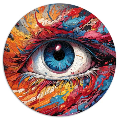 Puzzlespiel „Glänzende blaue Augen“ 1000 Teile für Erwachsene, 67,5 x 67,5 cm, für Puzzles, Spaß bei Aktivitäten zu Hause, Geburtstagsgeschenk, Reisegeschenk,