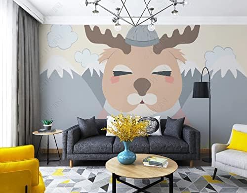 Snowy Mountain Critter Wand 3D Tapeten Wanddekoration Fototapete Sofas Wohnzimmer Wandbild Schlafzimmer-430cm×300cm