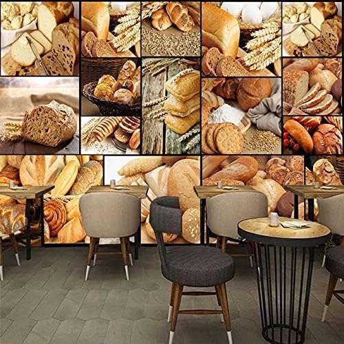 XLMING Bäckerei Bäckerei Milch Tee Dessert Shop Cafe Küche Esszimmer Arbeitszimmer Wohnzimmer TV Hintergrund Wand 3D Tapete-430cm×300cm