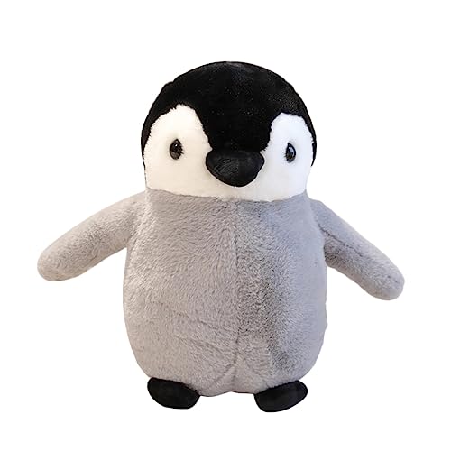 DANAIM Lebensechtes Robben-Plüschtier, Blaue Pinguin-Aquariumtiere, Stofftier-Plüschkissen, Süßes Umarmungsspielzeug for Kinder, Geburtstagsgeschenk(Black,43cm)