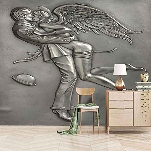 Vintage-Paar Statue 3D Tapeten Wanddekoration Fototapete Sofas Wohnzimmer Wandbild Schlafzimmer-430cm×300cm