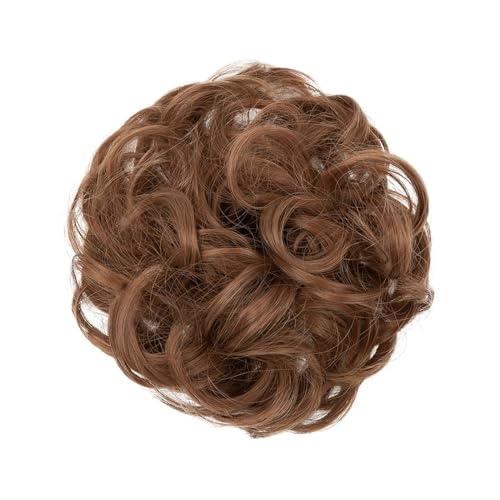 Haarteile Haarknoten Unordentlicher synthetischer Haarknoten for den täglichen Gebrauch, Chignon-Scrunchies, gefälschtes Haarband, Zopf, elastisches Haarteil, Schwanz for Frauen H9 Brötchen Haare(12)