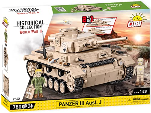 COBI 2562 - Historical Collection PANZER III AUSF. J WWII 780 Bauteile 2 Figuren