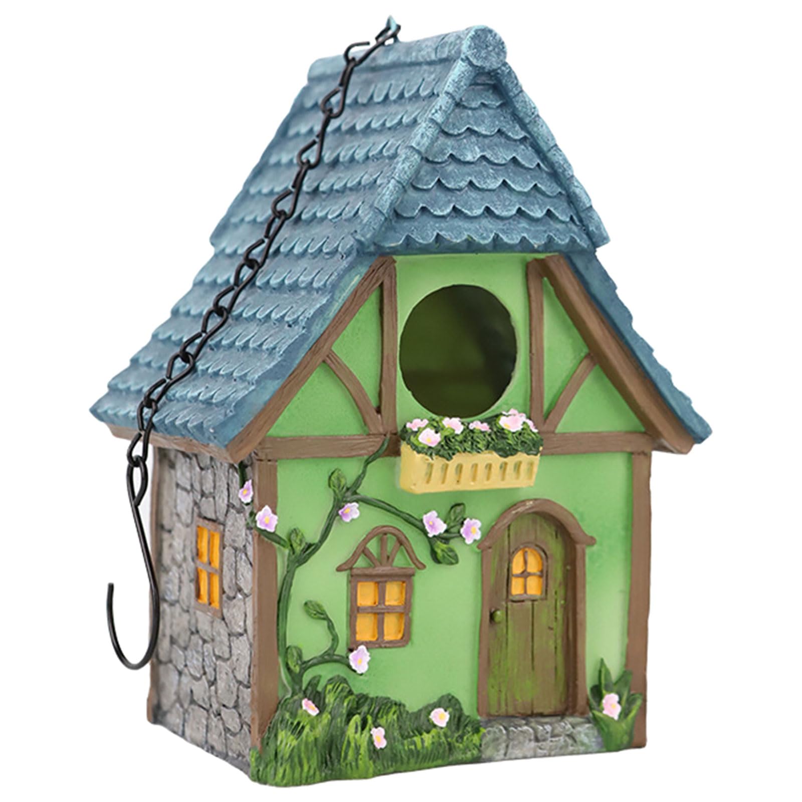 Kolibri-Käfighaus, Outdoor-Käfig-Nistkasten, Nistkäfig, Stehversteck, bemaltes Haus für kleine Vögel