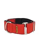 ThePetLover - Halsband Martingale für Hunde, L, Rot und Schwarz