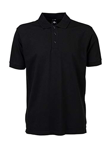 Tee Jays Herren Stretch Piqué Poloshirt Deluxe 1405 Black XL