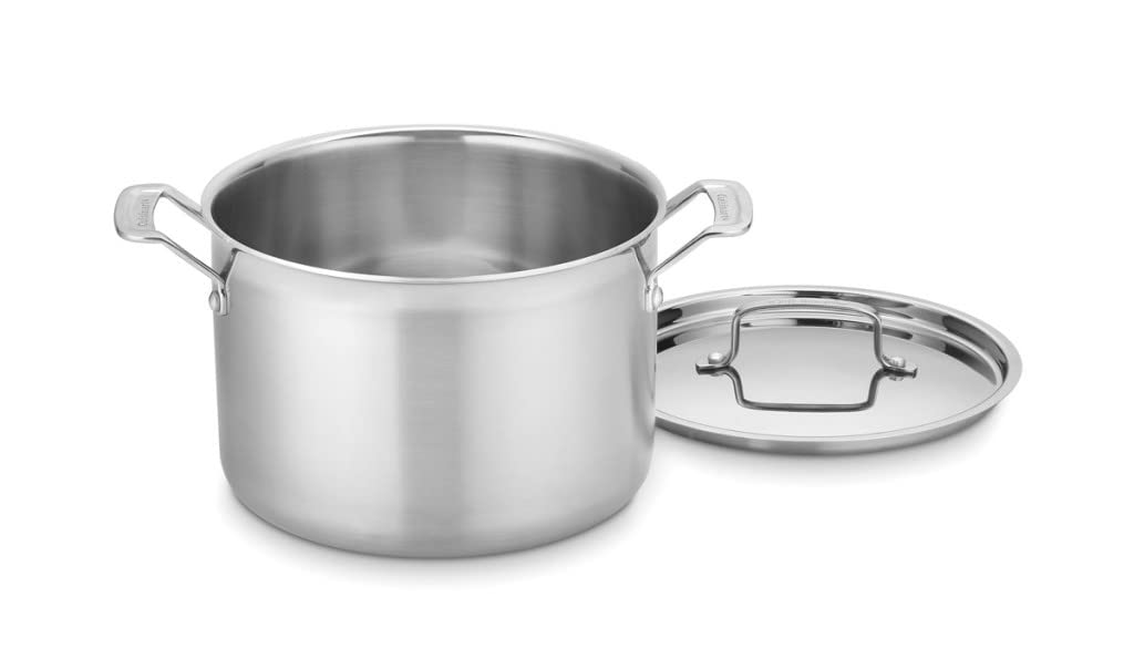 Cuisinart MCP66-24N MultiClad Pro Dreilagige 8 Quart Bratpfanne, Suppentopf mit Deckel