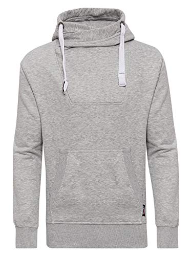 WOTEGA Herren Kapuzenpullover David - Kapuzen Hoodie Für Männer, Grau (Mirage Gray 154703), S