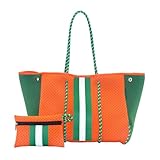 GFPHBJ Strandtasche Damen, Tragetasche Für Damen, Neopren-Tasche, Handtaschen Für Damen, Große Faltbare Pool-Tragetasche,E