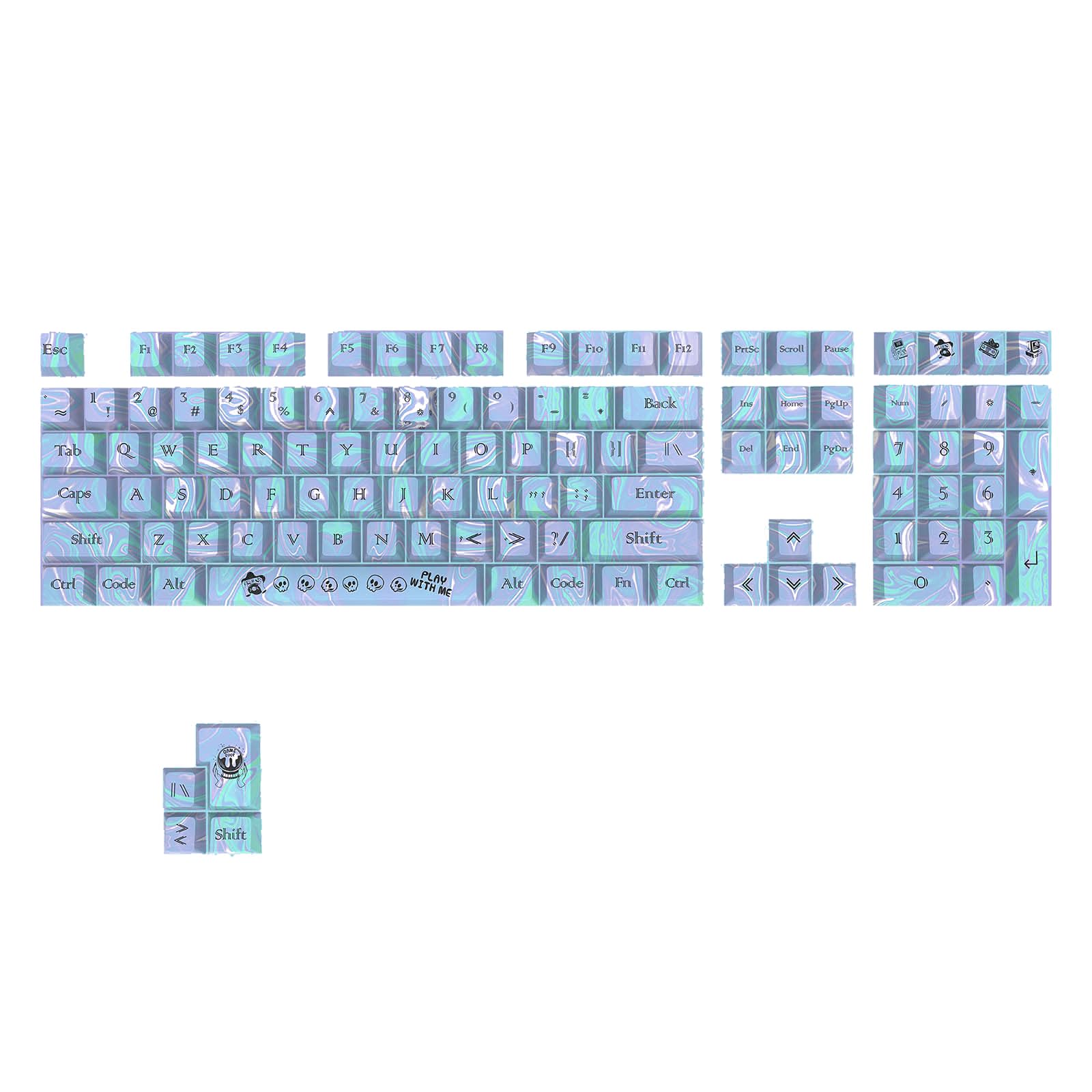 OEM Profil ANSI PBT DyeSubbed Tastenkappen Für MxStructure Switches Gaming Mechanical Keyboard Verschiedene Layouts OEM Profil ANSI PBT DyeSubbed Keycaps Für MXStructure Switches Gaming Mechanical