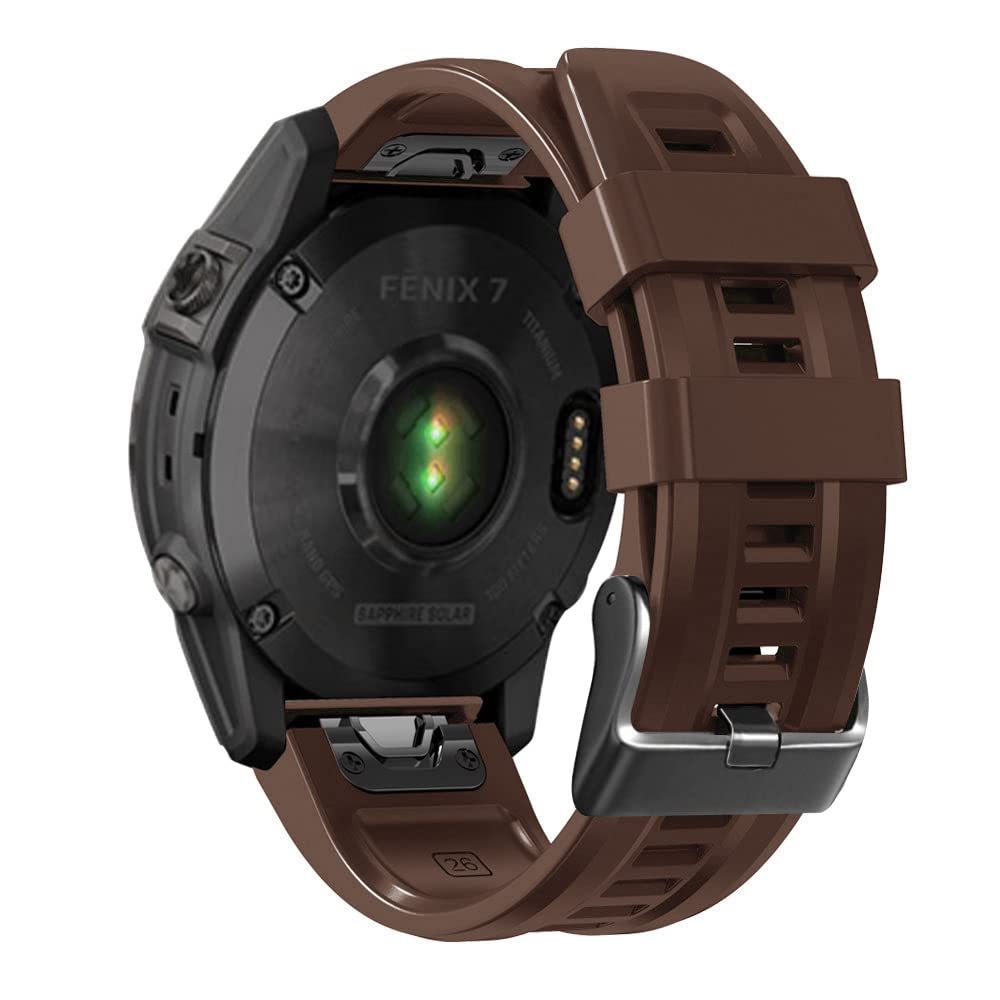 NEYENS 26 22 mm Silikon-Schnellverschluss-Uhrenarmband für Garmin Fenix 7X 6X 5X 3HR Watch Easyfit Armband für Fenix 7 6 5 Watch, For Forerunner 935 945, Achat