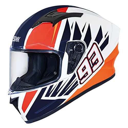 5020gl15306var Integralhelm für Motorrad Stellar Wings (gl153), Weiß/Rot/Blau, Größe S