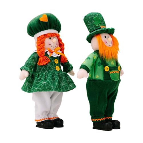 Aurgiarme Irish Day Green Realistic Holiday Decorations Dwarfs Ornament Elegant S Day Accessories