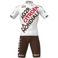 Set AG2R Citroën Team Pro Race 2021 (Radtrikot + Radhose), für Herren, Fahrradbe