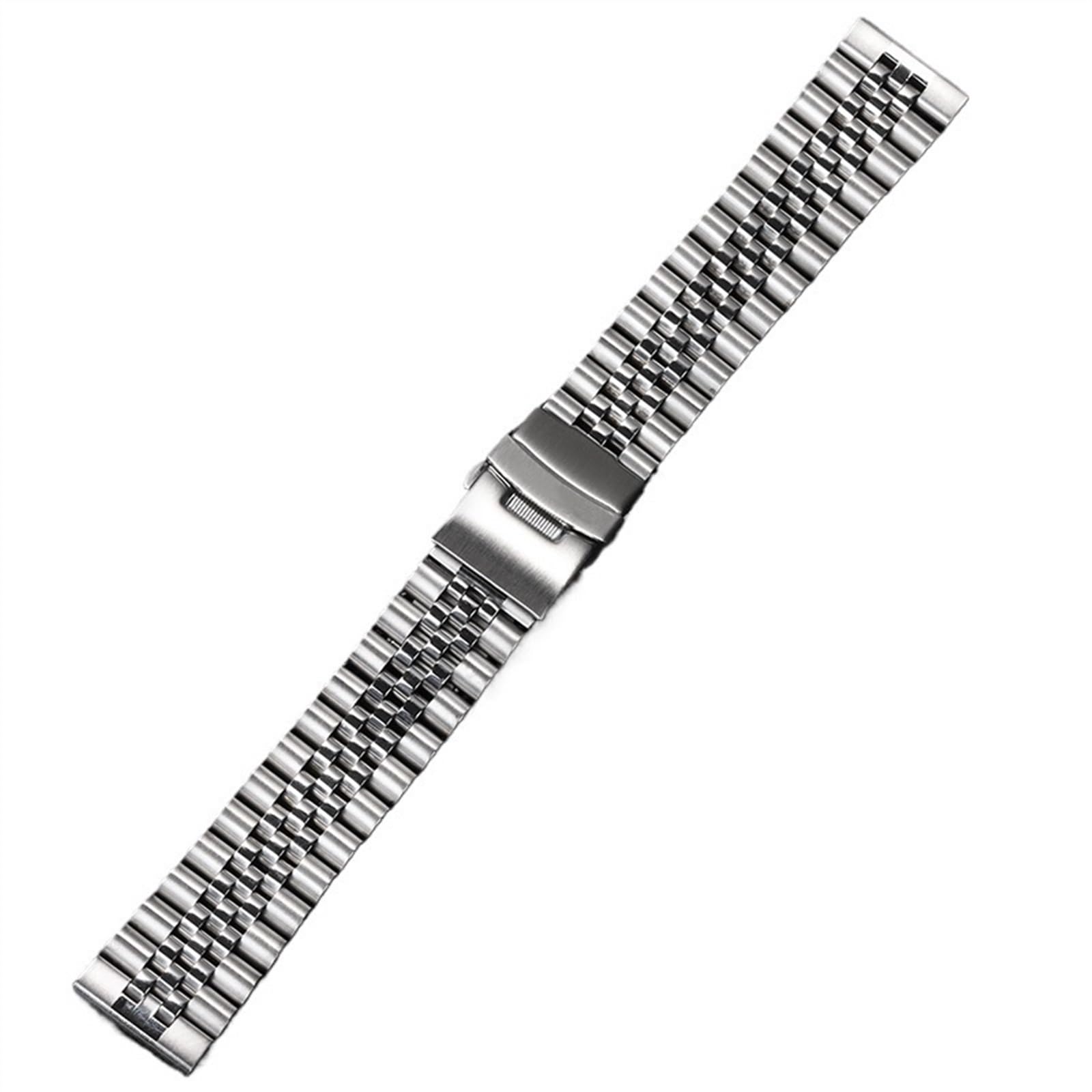 THBGTCNQ Universelles Uhrenarmband aus massivem Edelstahl for herkömmliche Uhren, Smartwatches, Quarzuhren, 18/19/20/21/22/24 mm Uhrenarmband(20mm)