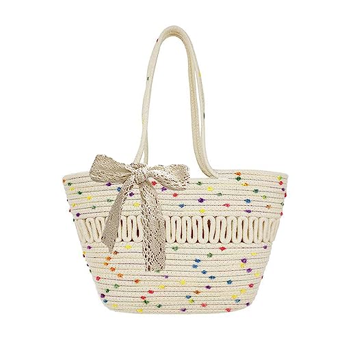 2023 Casual Handtaschen Woven Tasche Shopping Schulter Tasche Geldbörse Reisetaschen Frauen Mädchen Große Kapazität Tasche