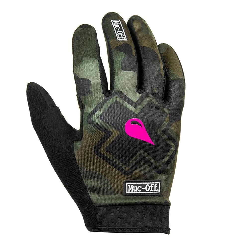 Muc-Off Camo Mountainbike Handschuhe, Groß Handgemachte Premium Überzieh Handschuhe zum Mountainbiken Atmungsaktives L