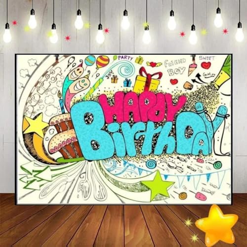 Basketball Graffiti Splash glühen dunkel bunt Farbe Hintergrund Baby Shower Party cust Geburtstag Hintergrund Dekoration Banner 350x230cm