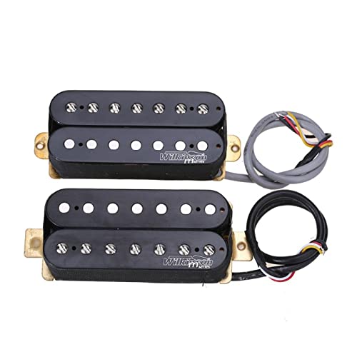 ZENGXUE Schwarzer Klassischer Offener Stil-keramischer Humbucker-Pickups Set Für 7-String-E-Gitarre Humbucker Tonabnehmer Set